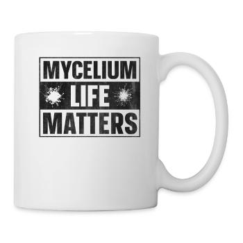 Mycélium Life Matters Chasse aux champignons - Mug blanc - blanc - Droite