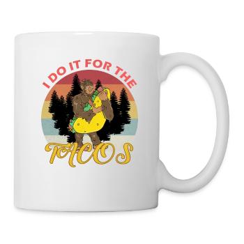 Je le fais pour les tacos - Mug blanc - blanc - Droite