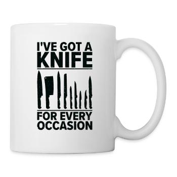 Messersammler Messer Sammeln - Tasse - Weiß - Rechts
