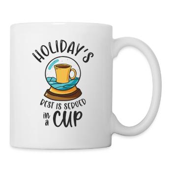 Christmas Snow Globe Coffee Caffeine Lover - Mug - white - Right