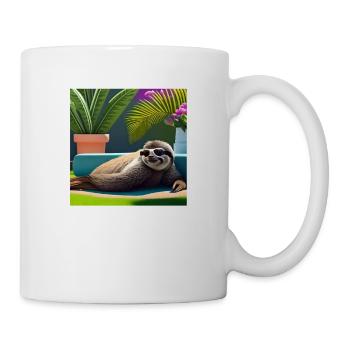 Lustiges T Shirt / Lustige Sprüche - Morgenmuffel - Tasse - Weiß - Rechts