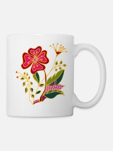 Fleur - Mug blanc - blanc