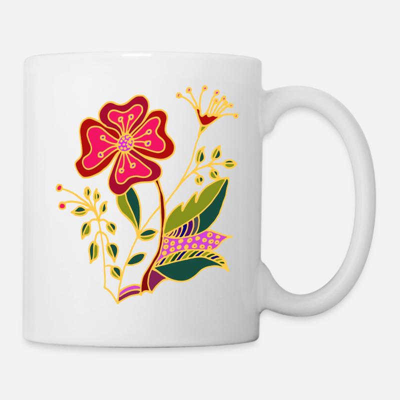 Fleur - Mug blanc - blanc
