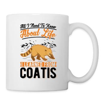 Coati Gift Proboscis Bear Coati - Mug - white - Right