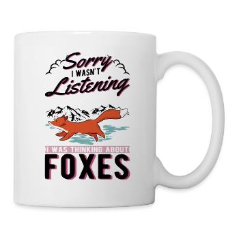 Fuchs Geschenk Rotfuchs - Tasse - Weiß - Rechts