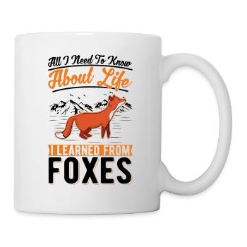 Fuchs Geschenk Rotfuchs - Tasse - Weiß - Rechts