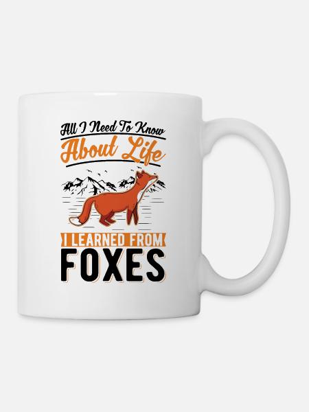 Fuchs Geschenk Rotfuchs - Tasse - Weiß