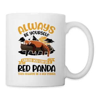 Roter Panda Geschenk Red Panda - Tasse - Weiß - Rechts