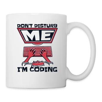 Ne me dérangez pas, je code un codeur développeur - Mug blanc - blanc - Droite