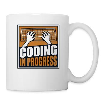 Coding In Progress Softwareingenieur Developer - Tasse - Weiß - Rechts