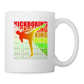 Kickboxer Martial Arts Kickboxing Kickboxen - Tasse - Weiß - Rechts