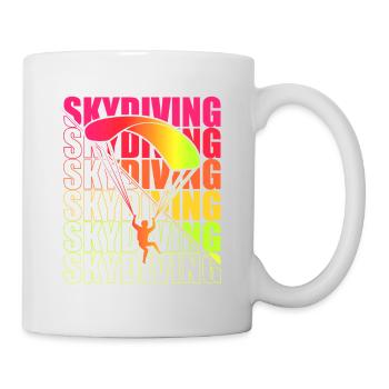 Skydive Freefly Fallschirmspringer Shirt Skydiving - Mug - white - Right