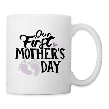 Premier bébé de la fête des mères - Mug blanc - blanc - Droite