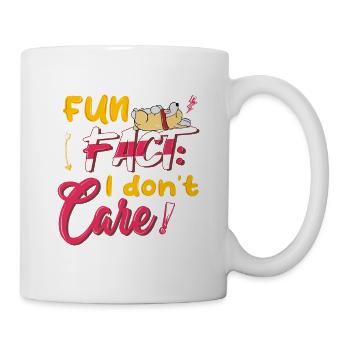 Fait amusant que je m’en fiche3 - Mug blanc - blanc - Droite