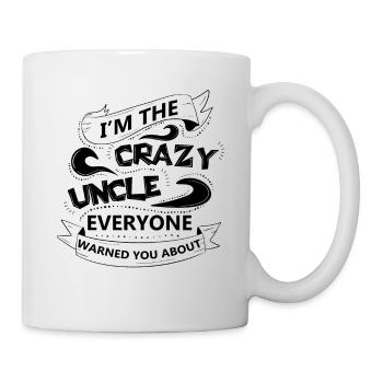 Je suis l’oncle fou Tout le monde vous a averti sur 4 - Mug blanc - blanc - Droite