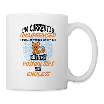 I am currently unsupervised 1 - Tasse - Weiß - Rechts