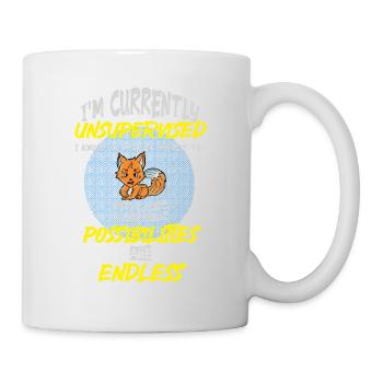 I am currently unsupervised - Tasse - Weiß - Rechts