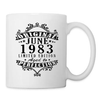 40th Birthday Vintage June 1983 Vintage 1983 - Mug - white - Right