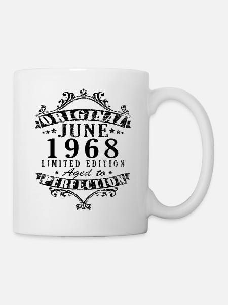 Juni 1968 | Jahrgang 1968 | geboren im Juni - Tasse - Weiß