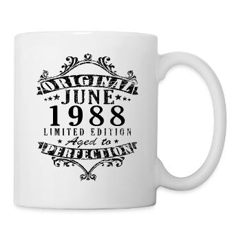 Juin 1988 Anniversaire Juin 1988 Juin - Mug blanc - blanc - Droite