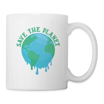 Save The Planet - Tasse - Weiß - Rechts