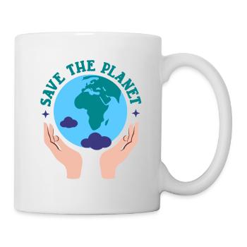 Klimawandel Save The Planet - Tasse - Weiß - Rechts