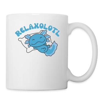 Relaxolotl Axolotl amoureux doux animaux relax - Mug blanc - blanc - Droite