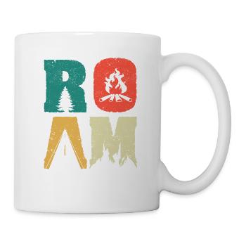 Roam Geocaching Nature Explore Camping Vintage - Mug - white - Right
