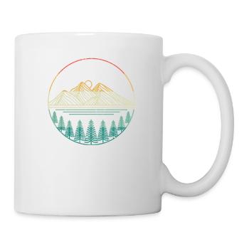 Berg Wald Camping Geocaching Wandern Jagen Outdoor - Tasse - Weiß - Rechts