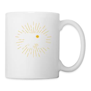 Erforschen Bär Gelbe Sonne Natur Lustig Geocaching - Tasse - Weiß - Rechts