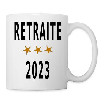 Retraite 2023 - Mug blanc - blanc - Droite
