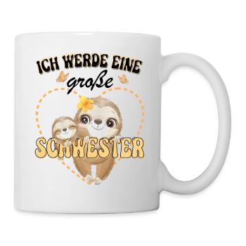 Ich Werde Eine Große Schwester 2024 - Tasse - Weiß - Rechts