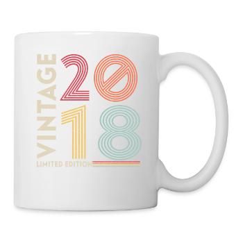 Année de naissance 2018 Anniversaire 3 ans Cadeau - Mug blanc - blanc - Droite
