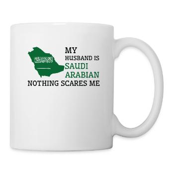 Nothing Scares Me Saudi Arabian Husband Saudi - Mug - white - Right