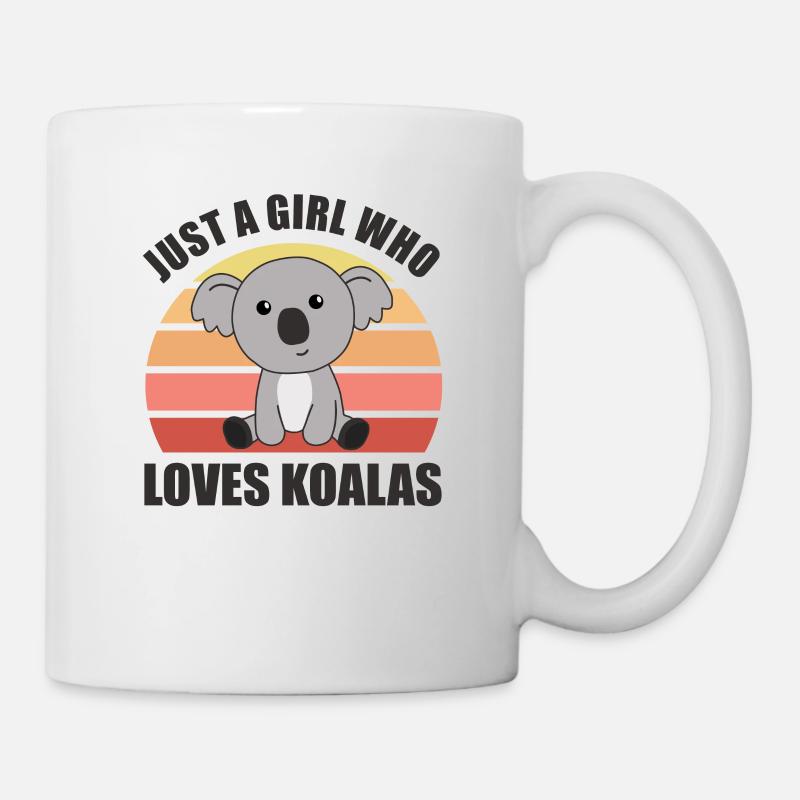 Juste une fille qui aime les koalas - koala mignon - Mug blanc - blanc