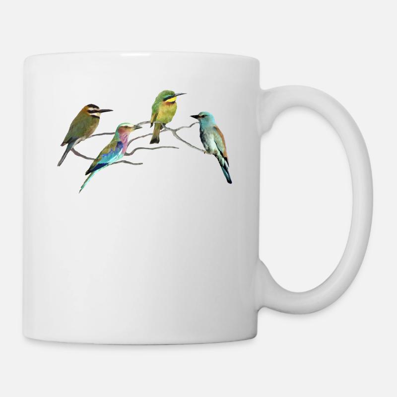 Guêpiers - Chiens - Oiseaux en Afrique - Mug blanc - blanc