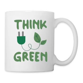 Think Green - Tasse - Weiß - Rechts