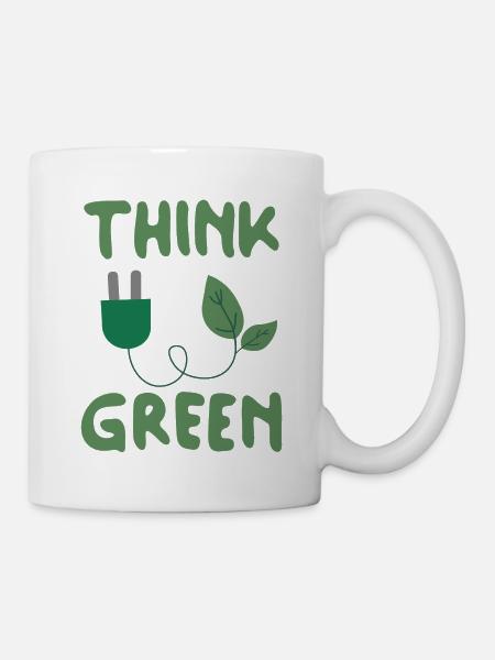 Think Green - Tasse - Weiß
