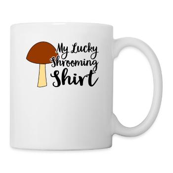 Pilzsammler Pilz Pilzjäger Pilzliebhaber Pilzfarm - Tasse - Weiß - Rechts