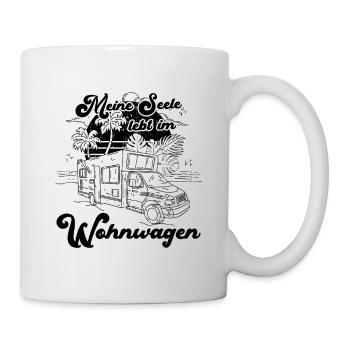 Wohnwagen Wohnmobil Camping Spruch - Tasse - Weiß - Rechts