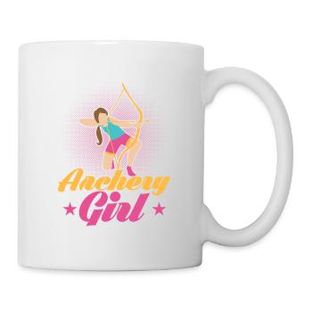 Tir à l’arc Girl Bow & Arrows Target Archer - Mug blanc - blanc - Droite