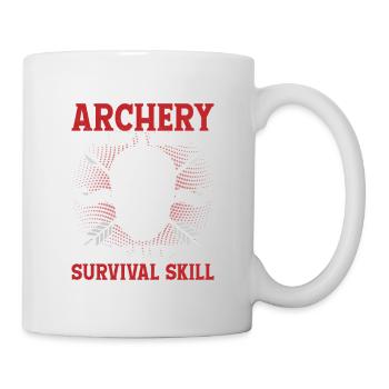 Archery Is Not A Hobby It's A Survival Skill Bow A - Mug - white - Right
