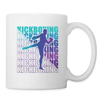 Kickboxer Martial Arts Kickboxing Kickboxen - Tasse - Weiß - Rechts
