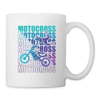 Motocross Enduro Motorcycle Freestyle Extreme Sport - Mug - white - Right