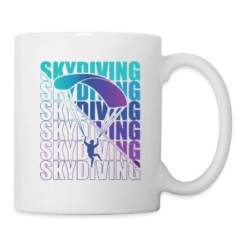 Skydive Freefly Fallschirmspringer Shirt Skydiving - Mug - white - Right