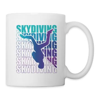 Skydive Freefly Fallschirmspringer Shirt Skydiving - Mug - white - Right