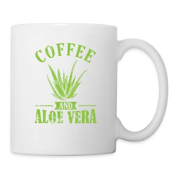Coffee and Aloe Vera Cream Cosmetics Natural - Mug - white - Right