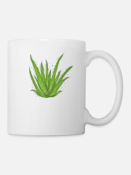 Aloe Vera Creme Kosmetik Natur - Tasse - Weiß