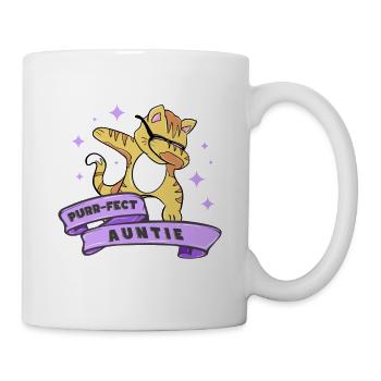 Fait ronronnant Tante 4 - Mug blanc - blanc - Droite