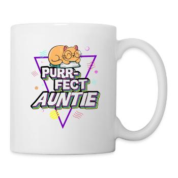 Fait ronronnant Tante 2 - Mug blanc - blanc - Droite
